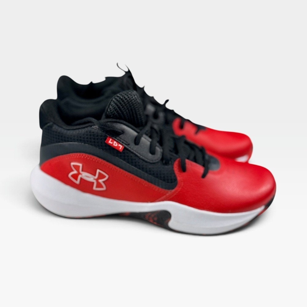 Under Armour Basketball Shoes UA Lockdown 7 Mens 10.5 Womens 12 Red Black NEW
